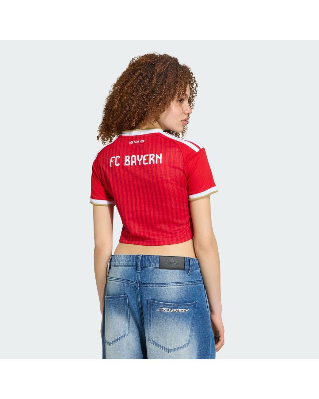 Adidas Red Fc Bayern 26/27 Home Cropped Jersey
