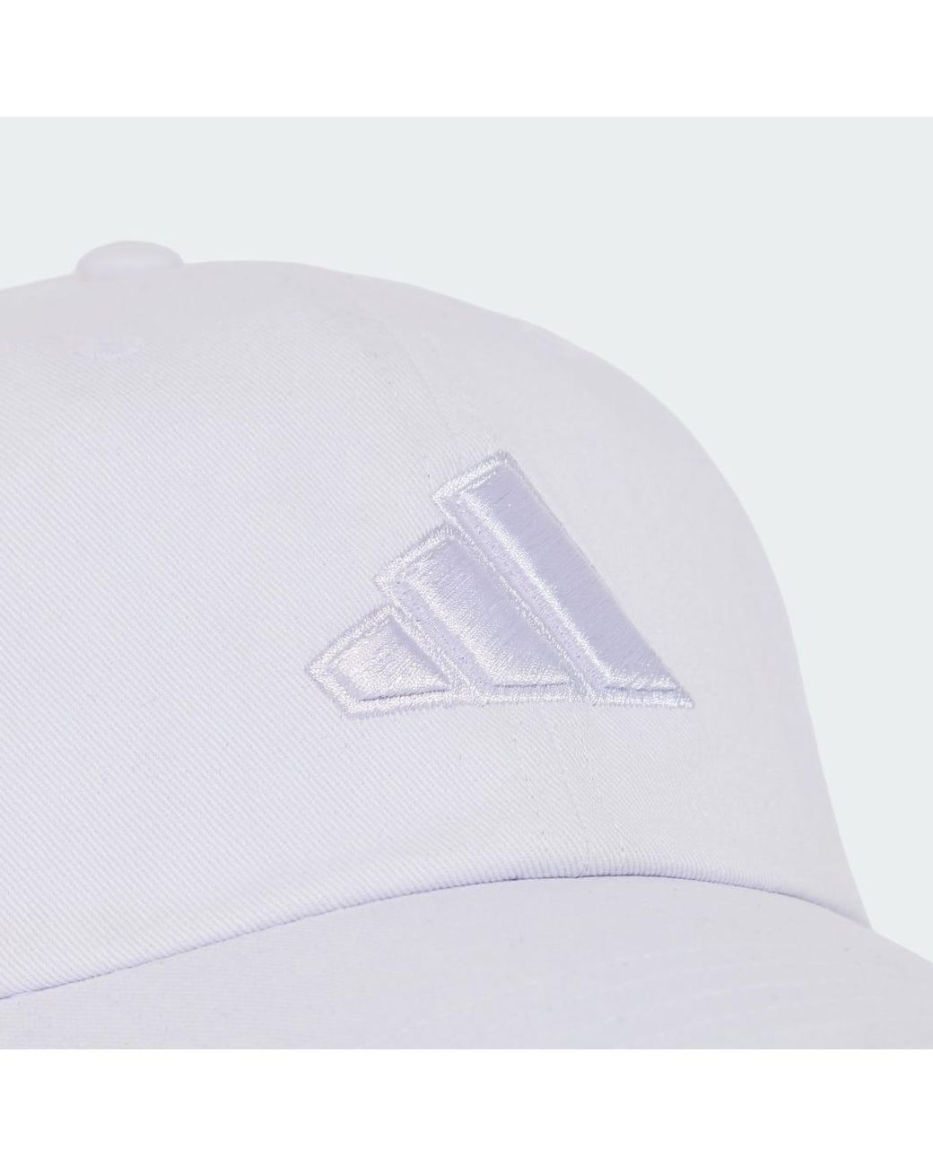 Adidas White Dad Cap Tonal Logo