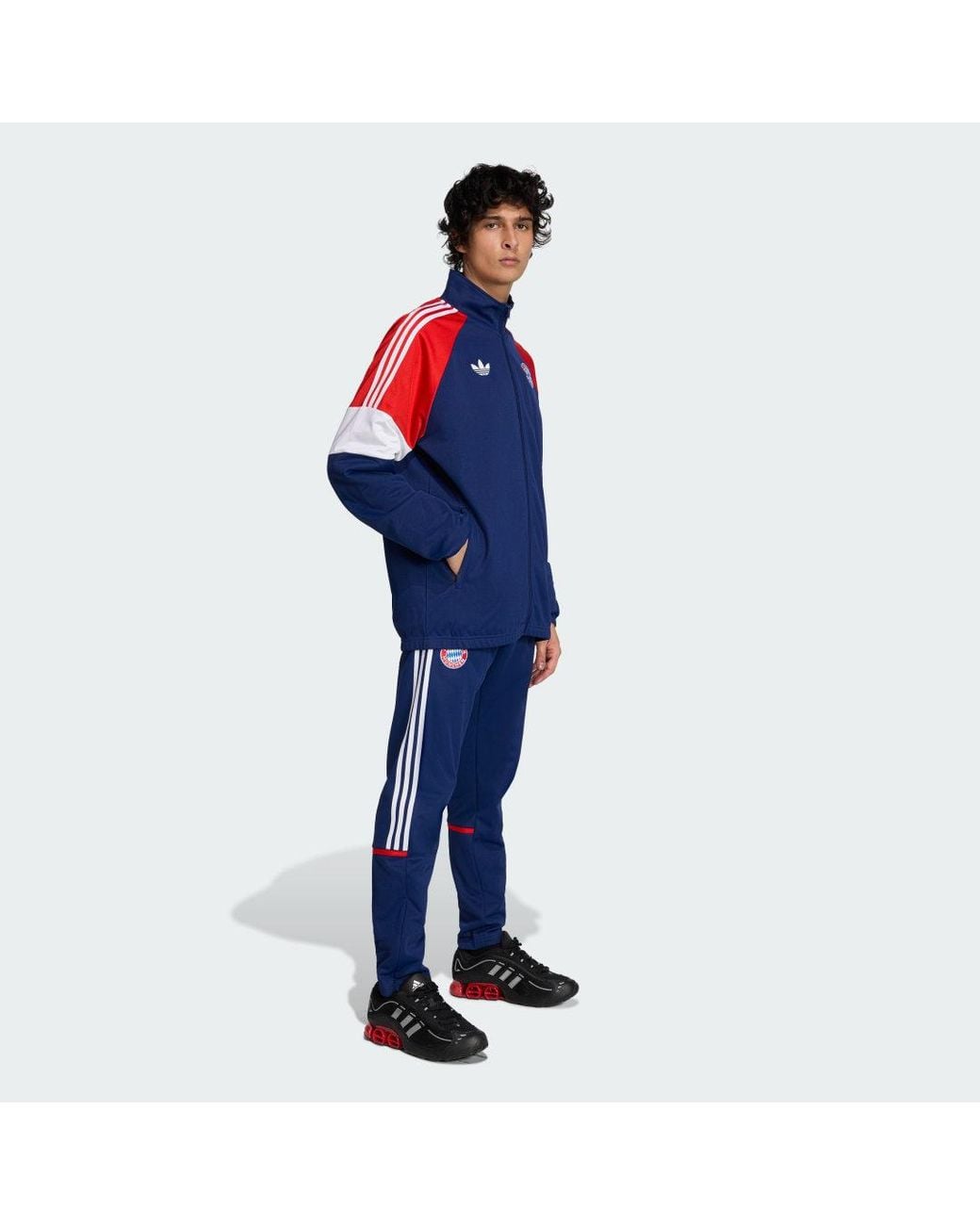 Adidas Blue Fc Bayern Munich Lfstlr Track Top for men