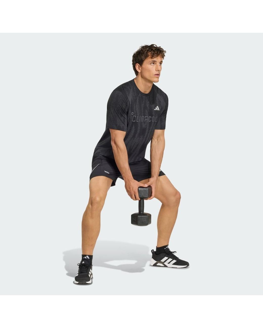Adidas Black Tech Apparel Seamless T-Shirt for men