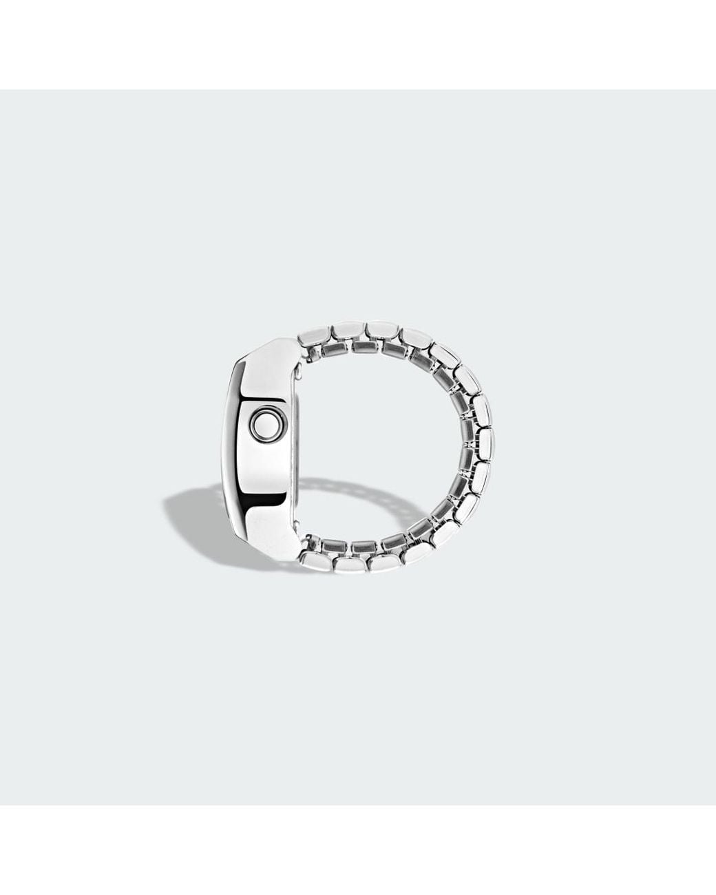 Adidas White Digital Two Ring Sst Watch