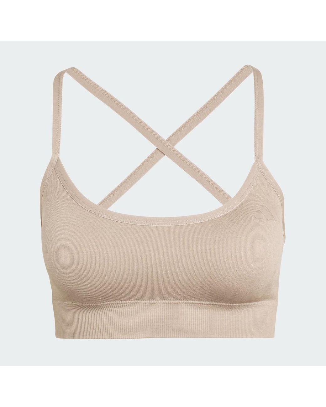 Adidas Natural Workout Essentials Knit Light Support Padded Bra