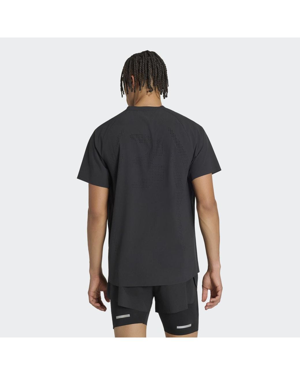 Adidas Black Adi365 Aspyre Running T-Shirt for men