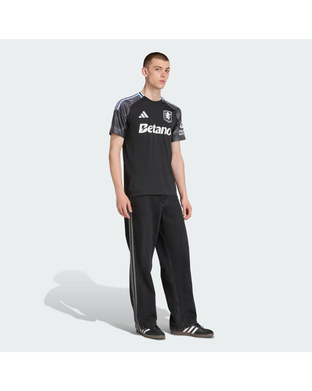 Adidas Aston Villa Fc 25/26 Auswärtstrikot in Black für Herren