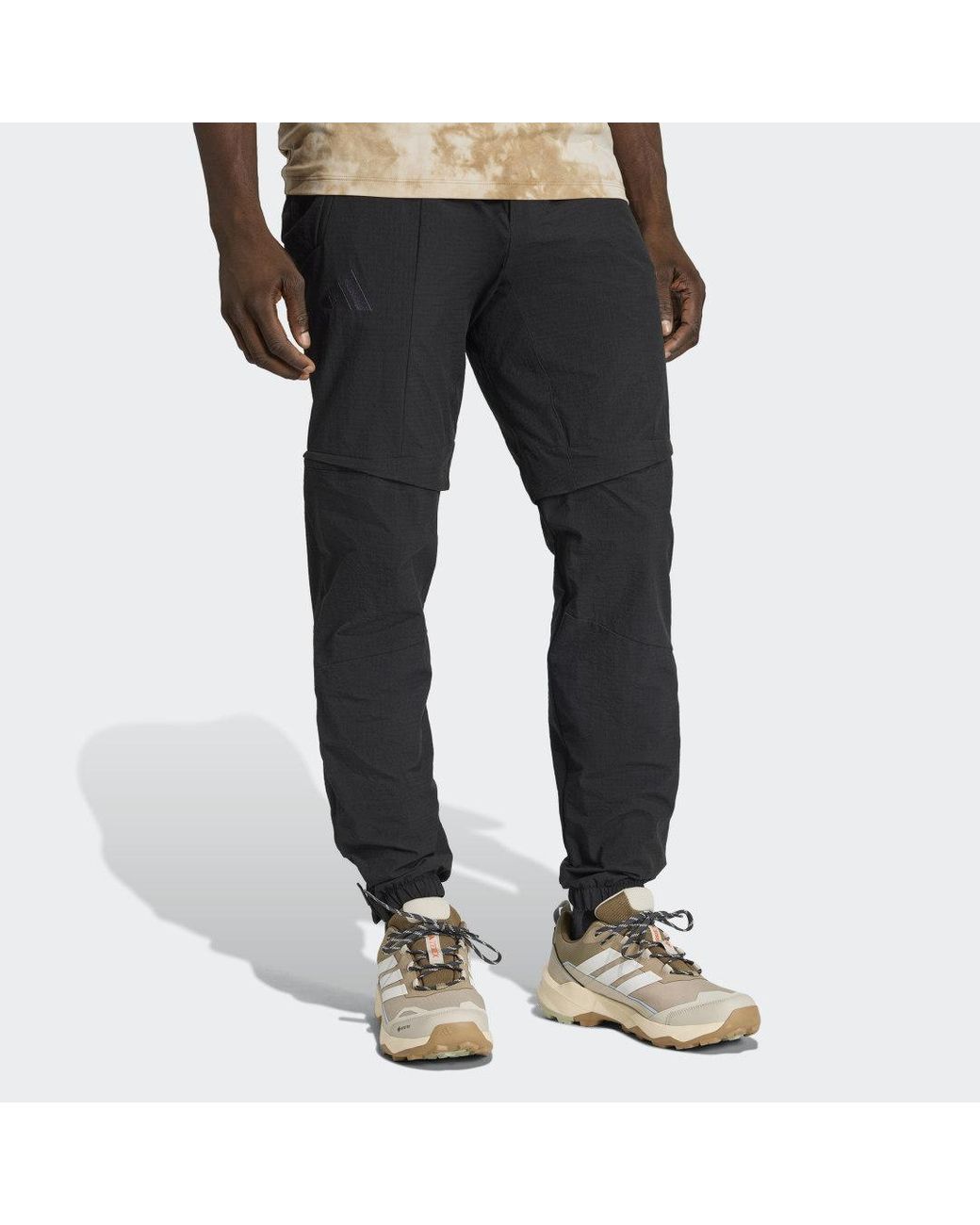 Adidas Black Terrex Xperior Utilitas Clima365 Zip-Off Tracksuit Bottoms for men