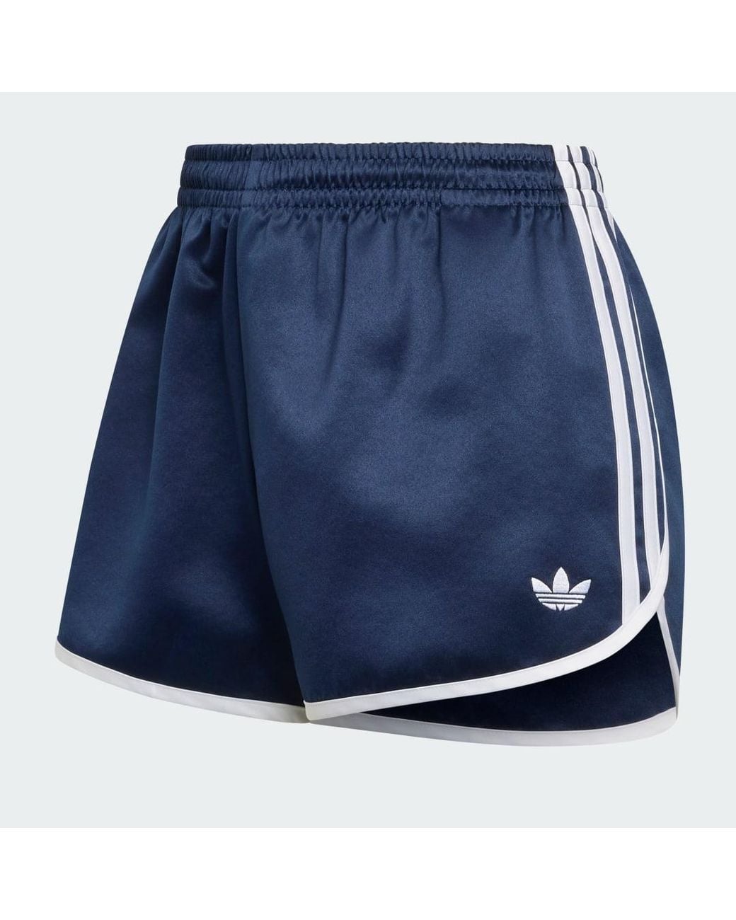 Adidas Blue Satin 3S Sprinter Short
