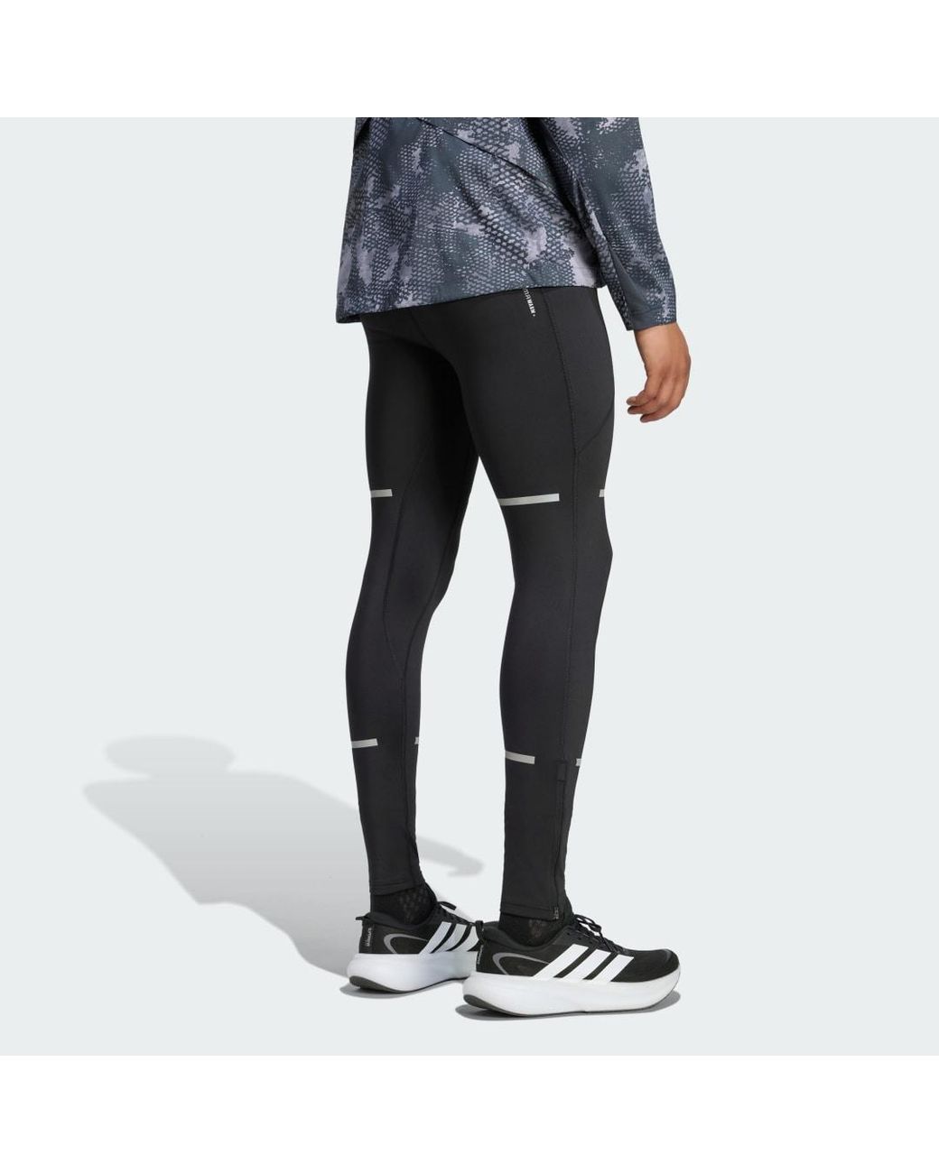 Adidas Black Adi365 Running Warm Tights for men