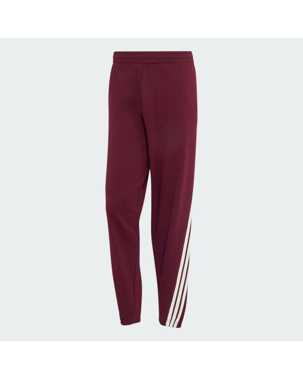 Adidas Red Kit 3-Stripes Regular Cuffed Joggers for men