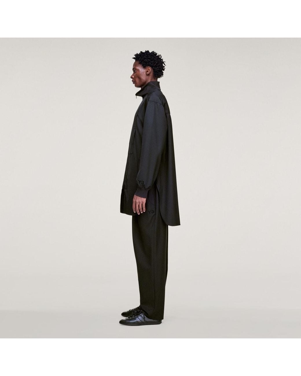 Adidas Black Y-3 Refined Wool Long Track Top for men