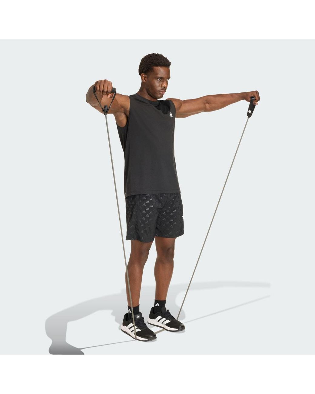 Adidas Originals Black Workout Essentials Feelready Sleeveless T-Shirt for men