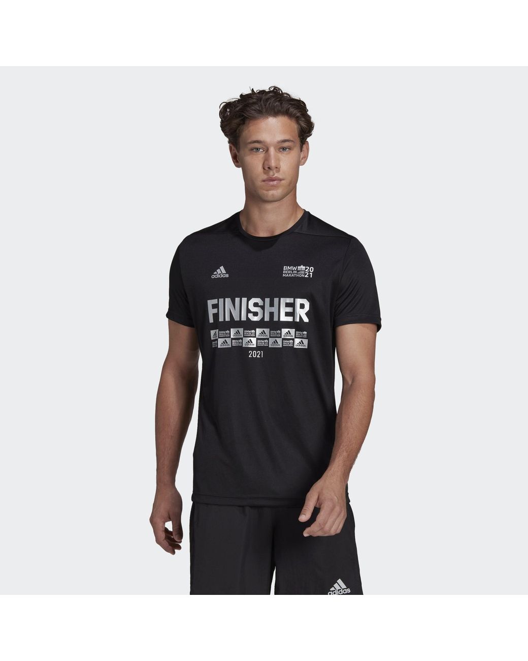 adidas Berlin Marathon Finisher T-shirt in Black for Men | Lyst UK