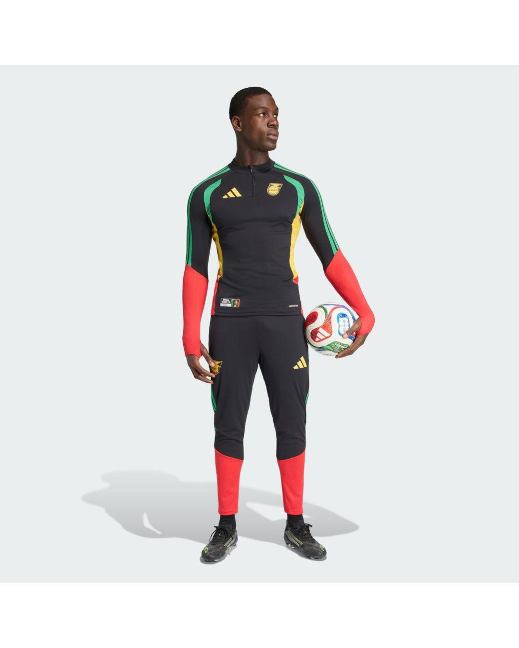 Adidas Red Jamaica 26 X Bob Marley Tiro Training Trousers for men