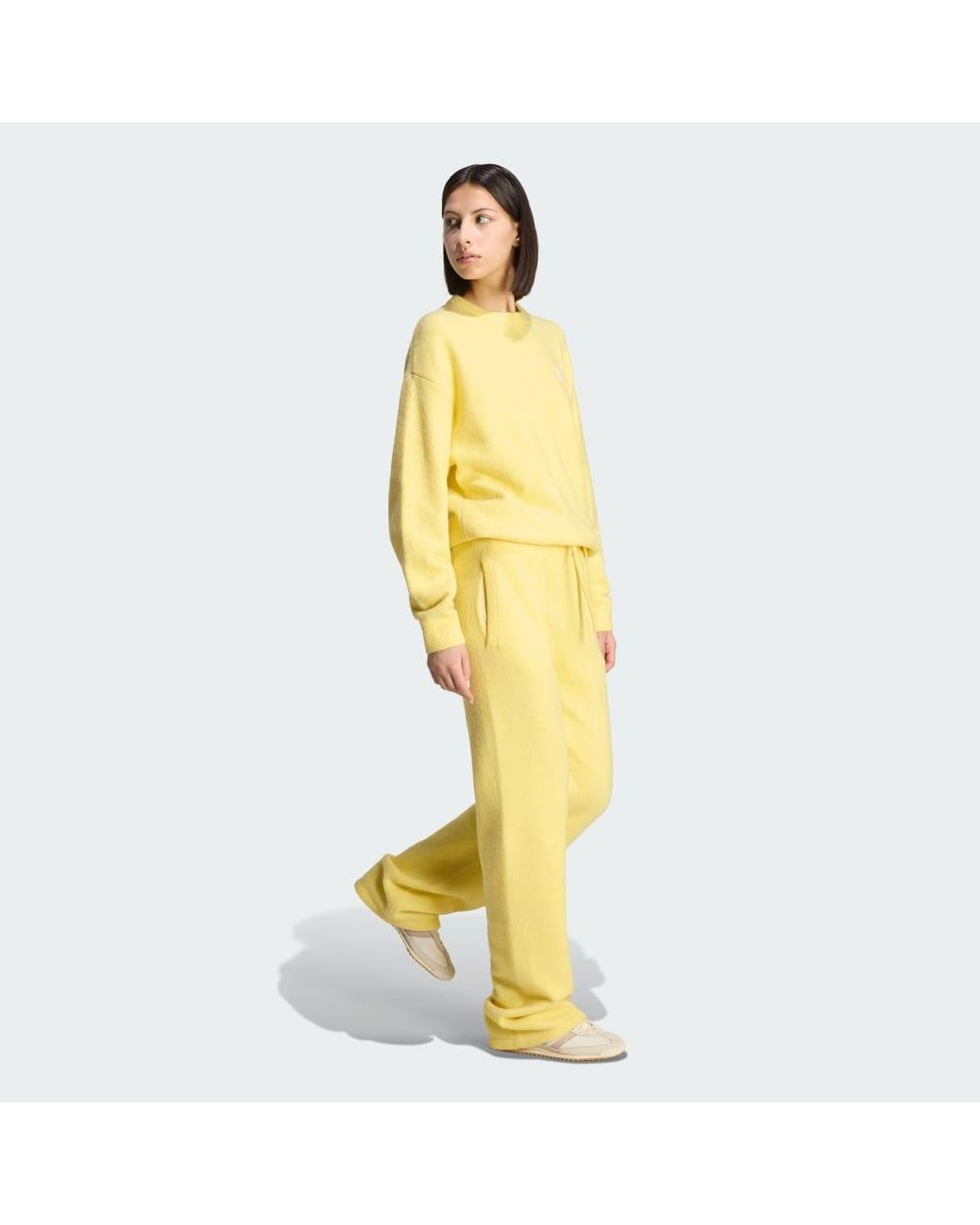Adidas Yellow Originals Athletic Dept Knitted Joggers