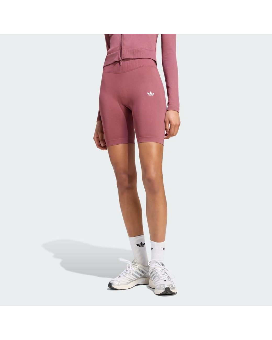 Adidas Pink Essentials Seamless Shorts 5 Inch