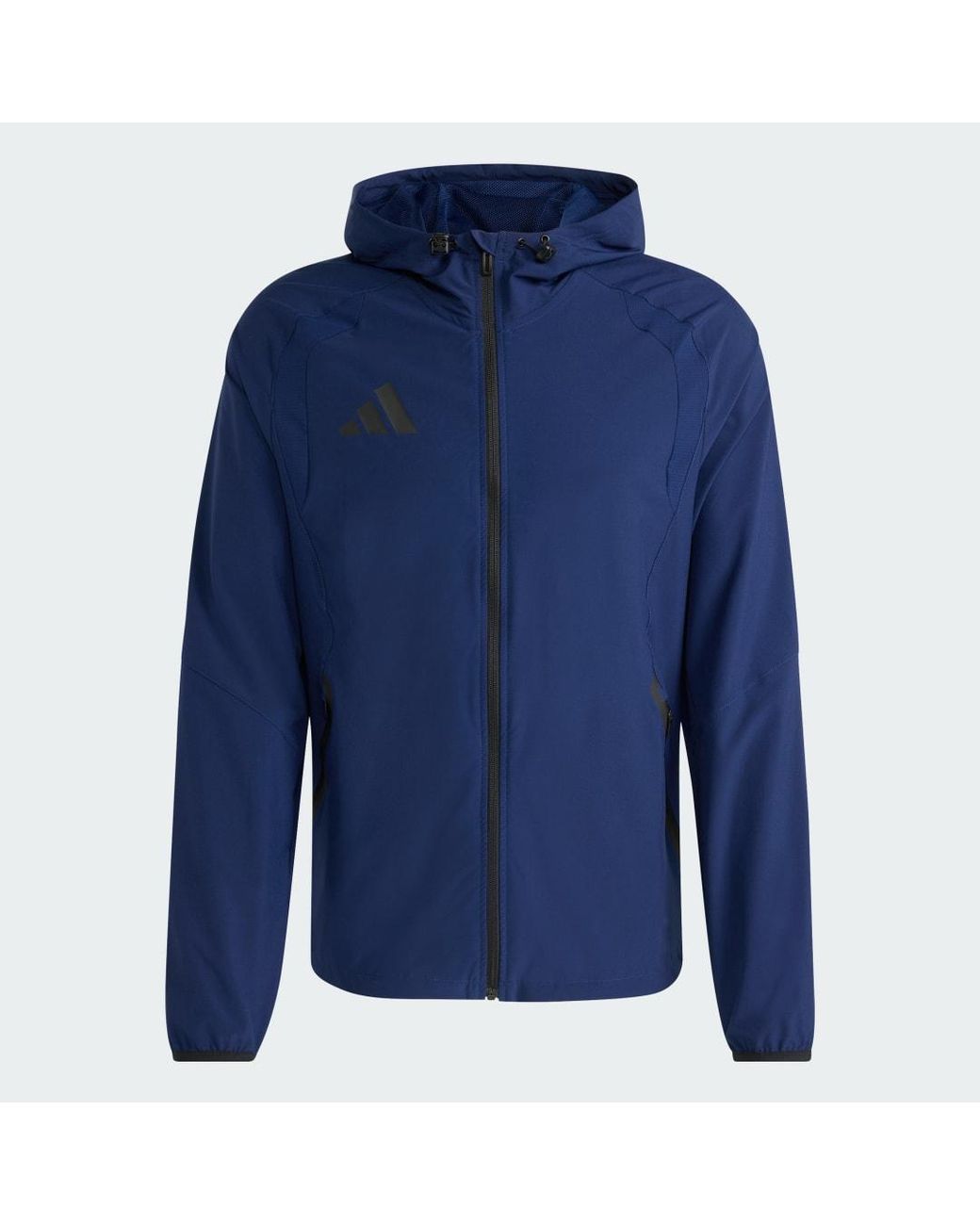 Adidas Blue Tiro Travel Windbreaker Jacket for men