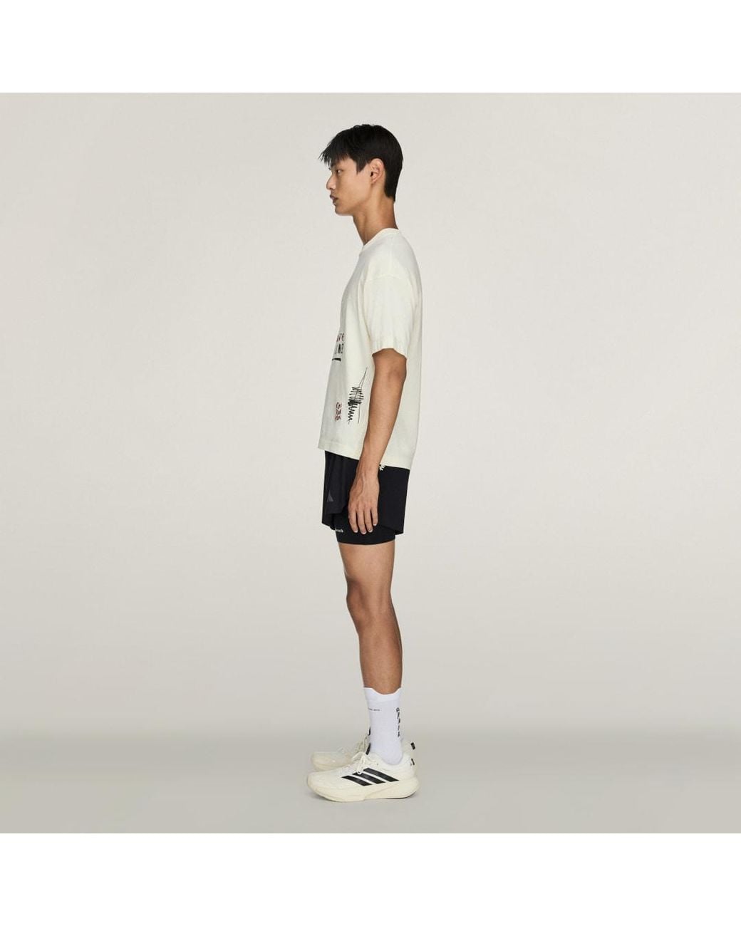 Adidas White T-Shirt Adidas X Song For The Mute Running T-Shirt