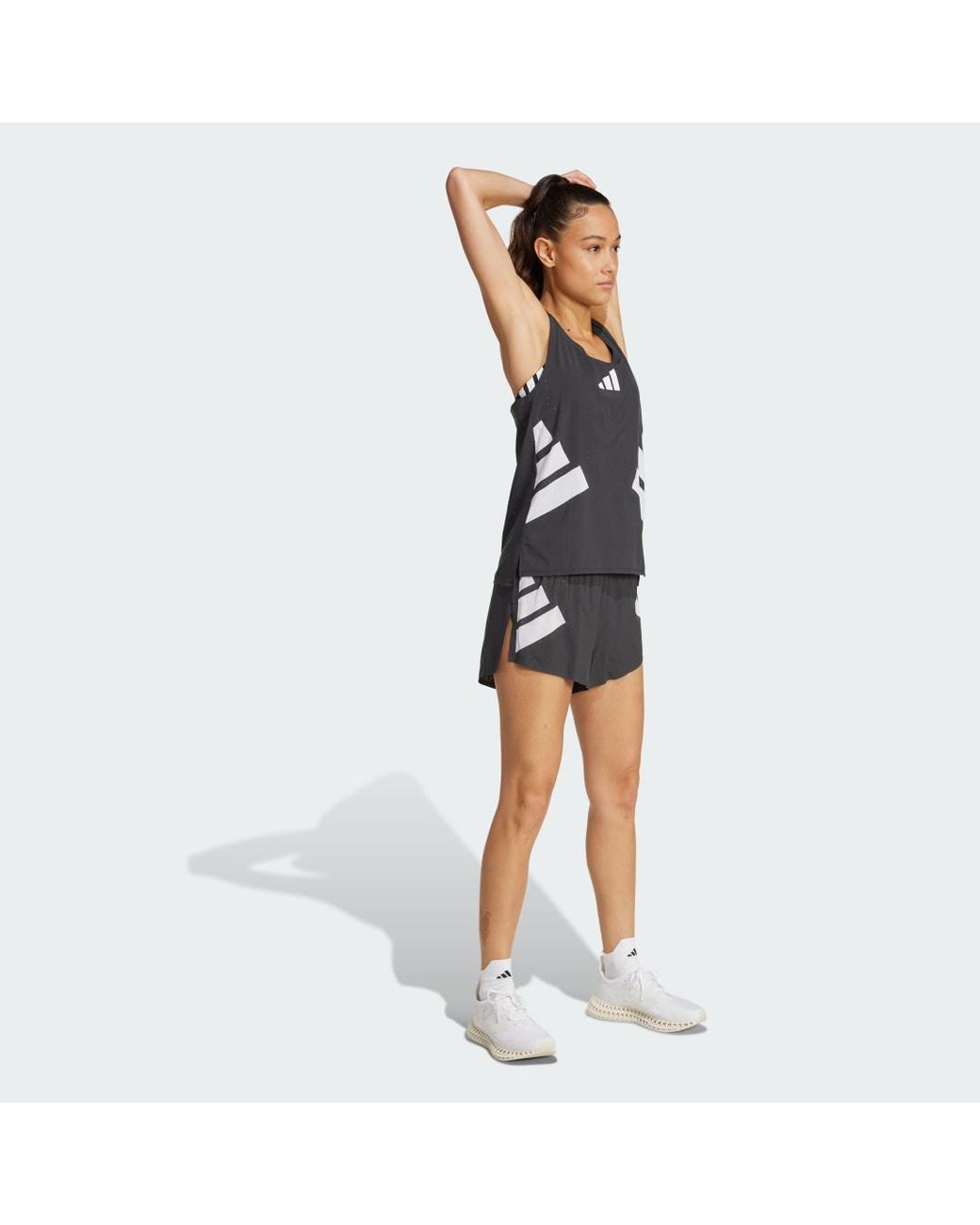 Adidas Black Adizero Road To Records Singlet