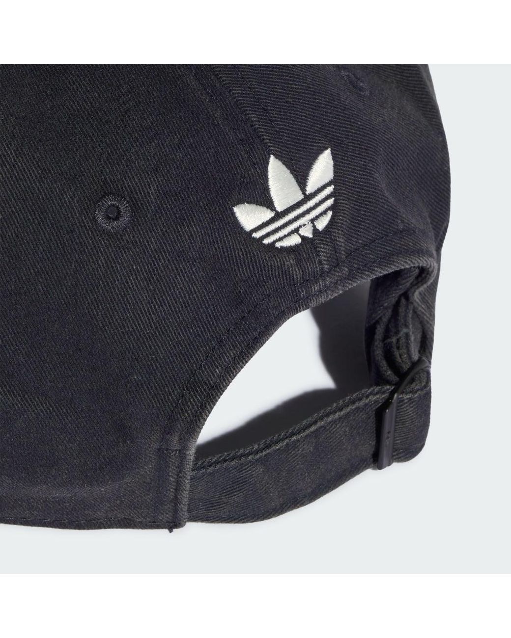 Adidas Blue Washed Twill Dad Baseball Kappe