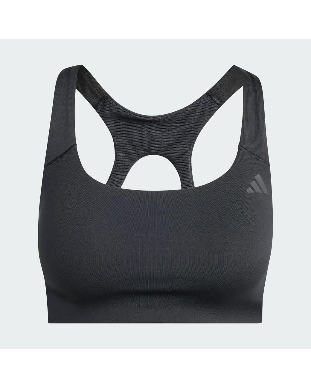 Adidas Blue Optime Workout Medium Support Bra