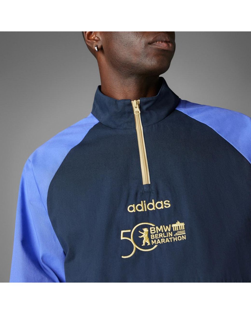 adidas Bmw Berlin Marathon 2024 Retro Top in Blue for Men Lyst UK