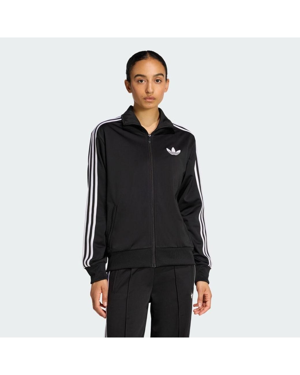 Adidas Black Firebird Track Top Loose