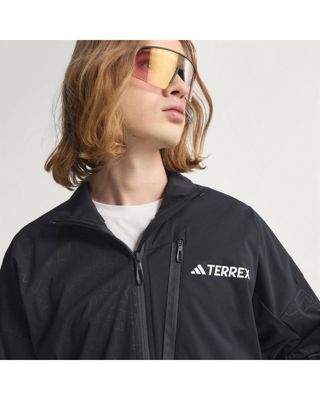 Adidas Blue Terrex Xperior Cross-Country Ski Softshell Jacket for men