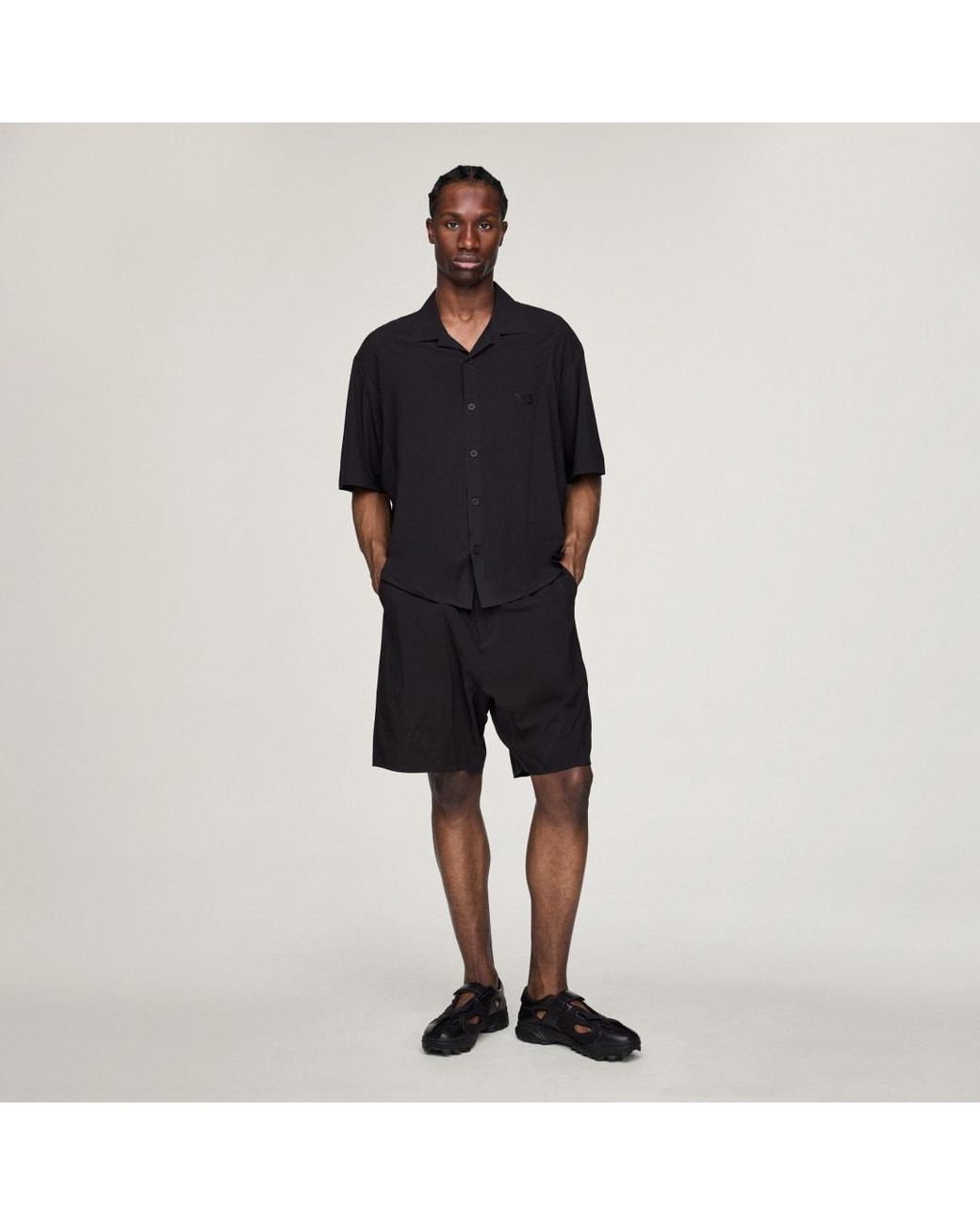 Adidas Black Y-3 Ultralight Woven Shirt for men