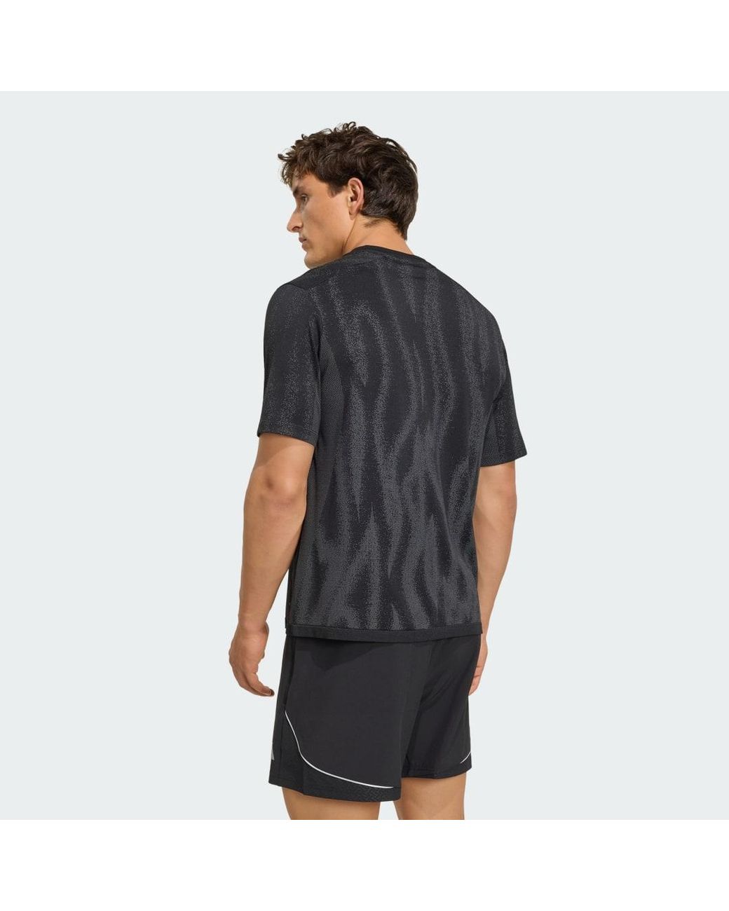 Adidas Black Tech Apparel Seamless T-Shirt for men