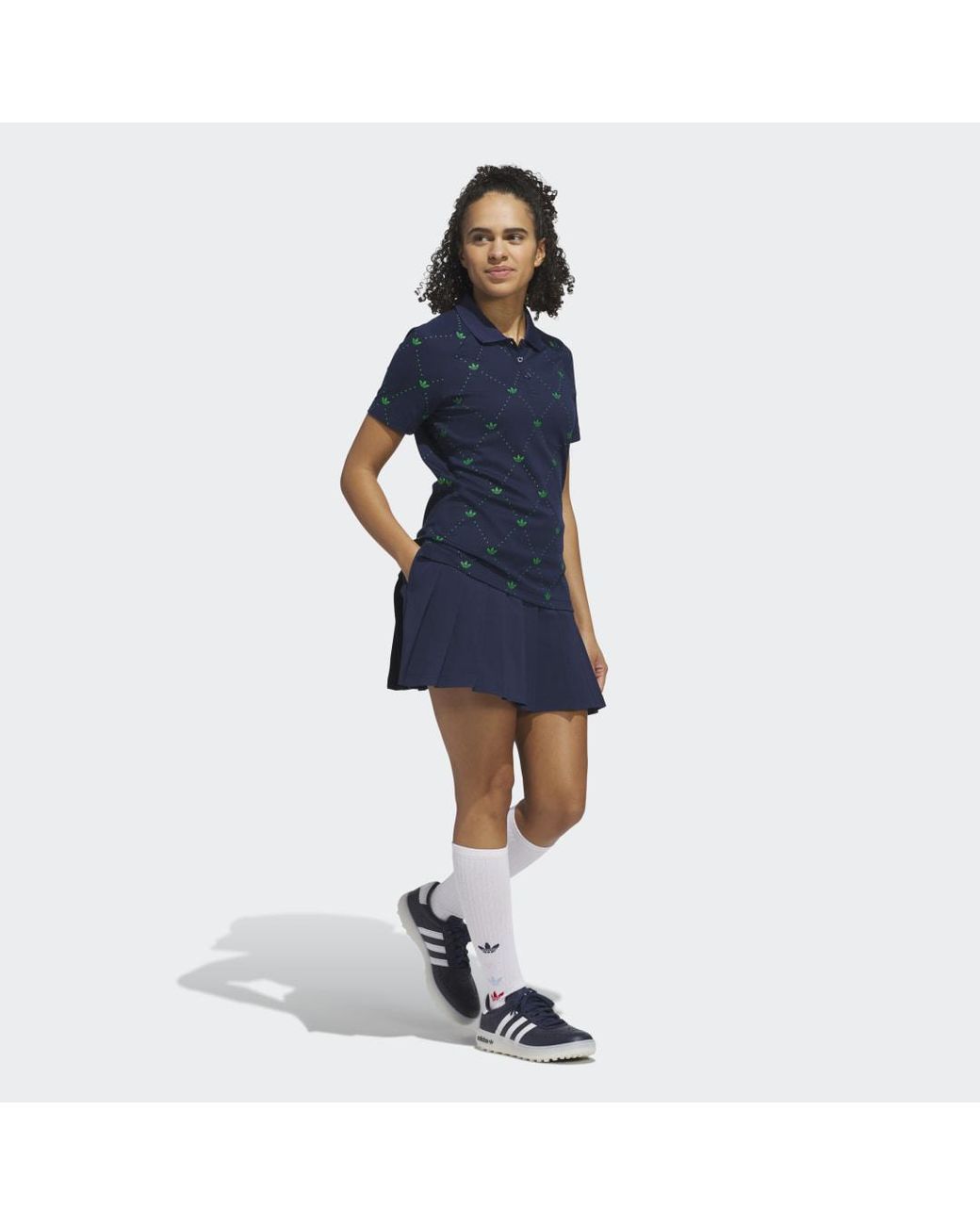 Adidas Blue Originals Pleated Skirt