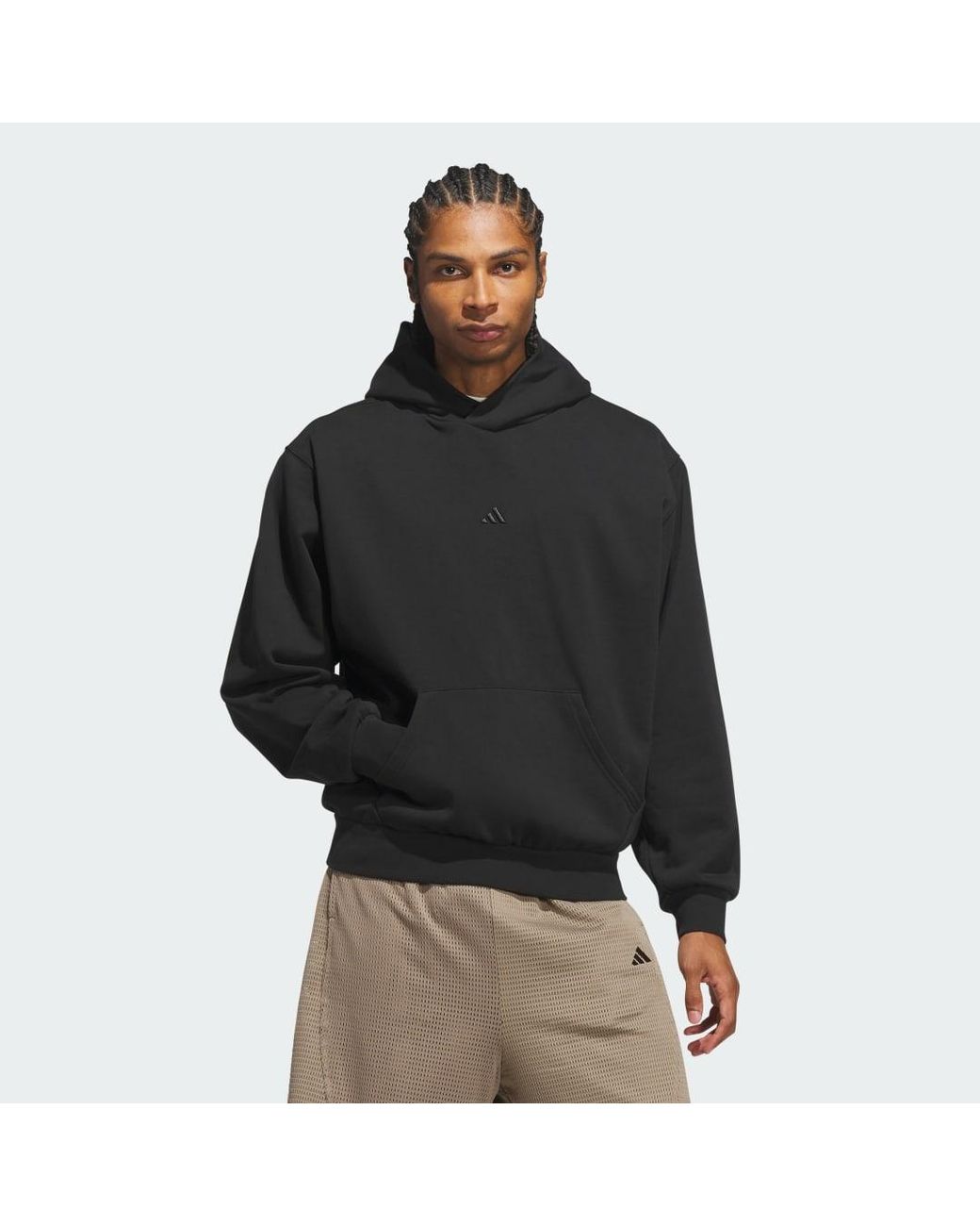 Adidas Black Basketball Fleece Hoodie