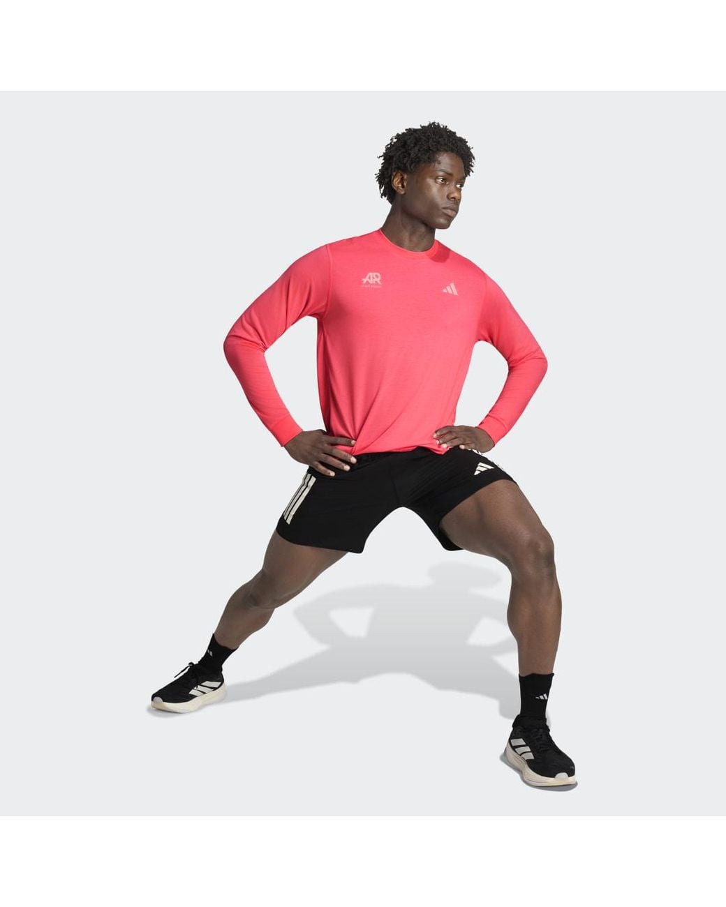 Adidas Pink Adi365 Runners Long-Sleeve Top Long-Sleeve Top