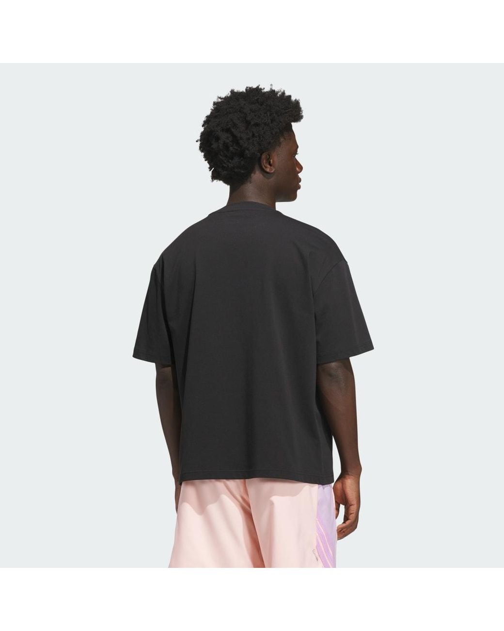 Adidas Originals Black Anthony Edwards Dftw Anime T-Shirt for men