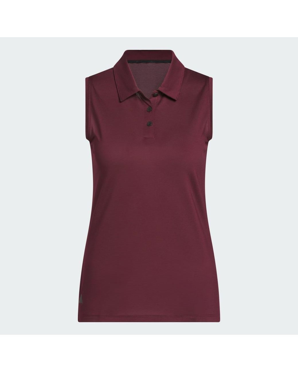 Adidas Red Solid Ottoman Polo Shirt