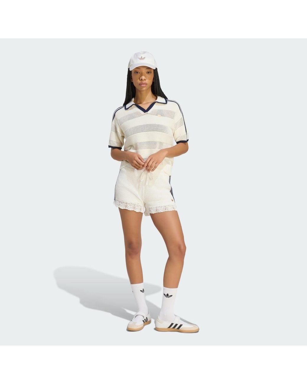 Adidas White Resort S Polo W