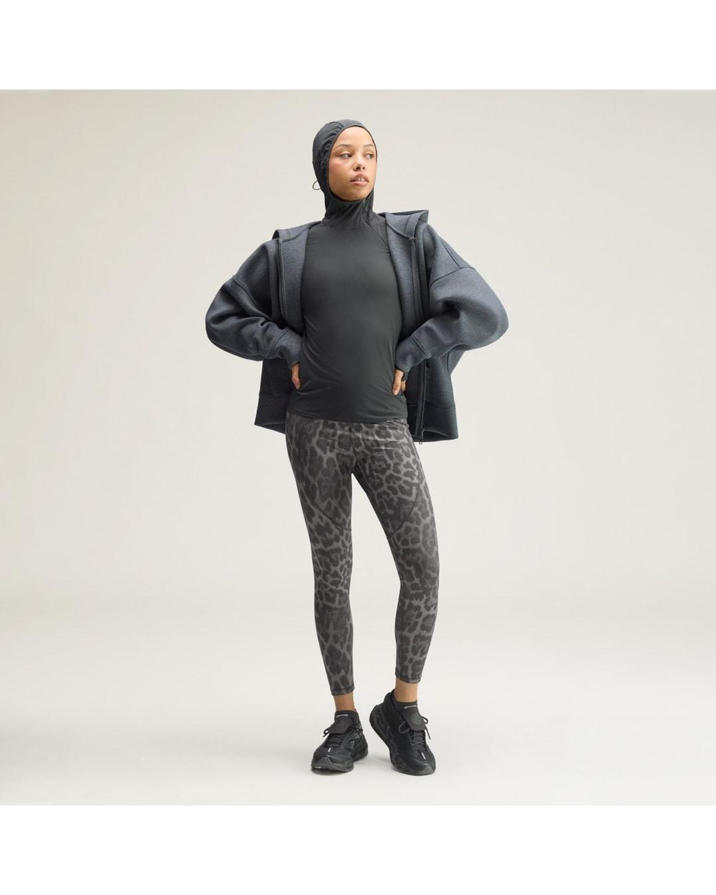 Adidas Black By Stella Mccartney Training 7/8 Leggings Printed