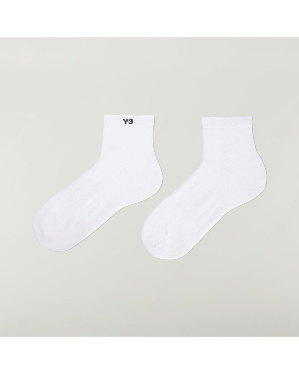 Adidas White Y-3 Classic Low Socks