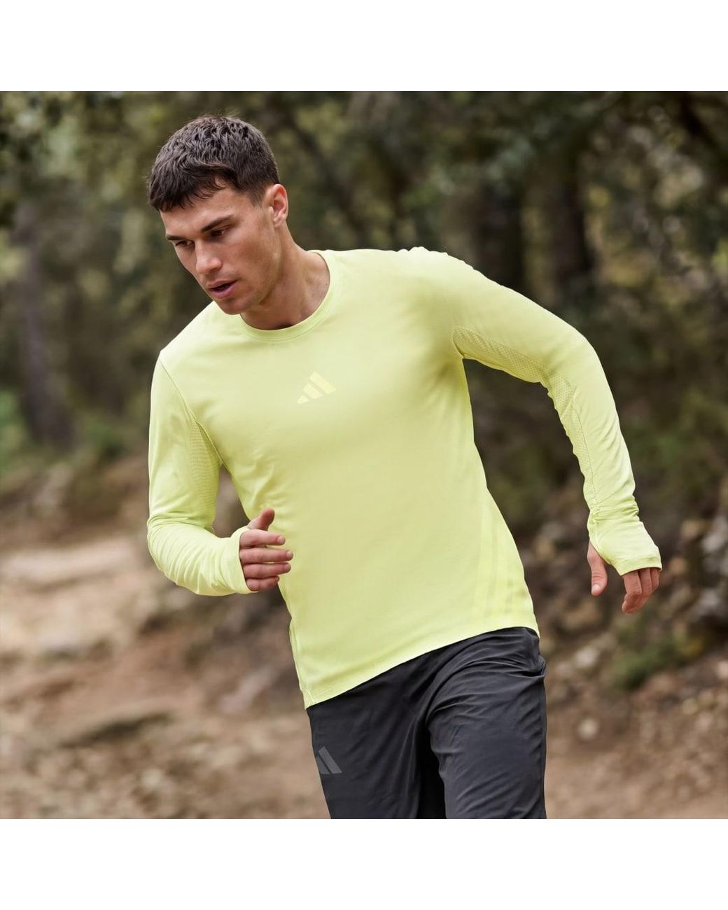 Adidas Yellow Terrex Xperior Climacool+ Long Sleeve T-Shirt for men