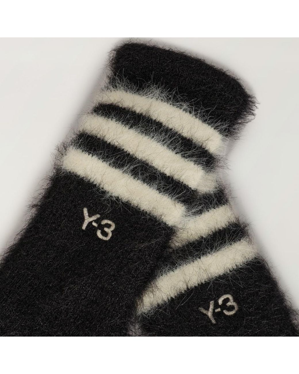 Adidas Black Y-3 Stripes Gloves
