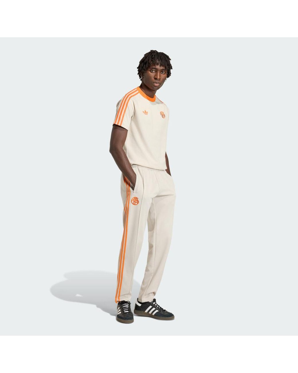 Adidas Natural Fc Bayern Originals Track Pants for men