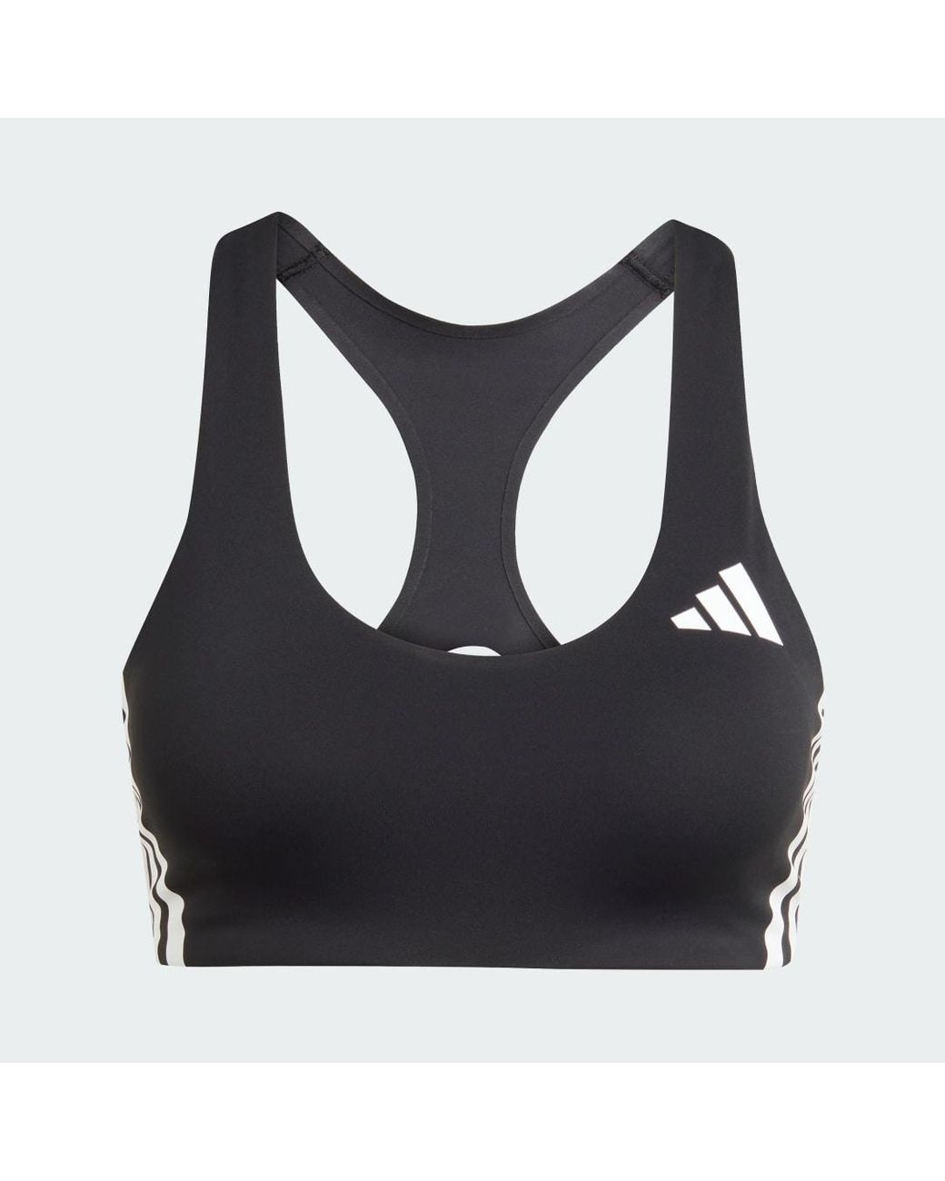 Adidas Blue Adizero Run Medium Support Bra