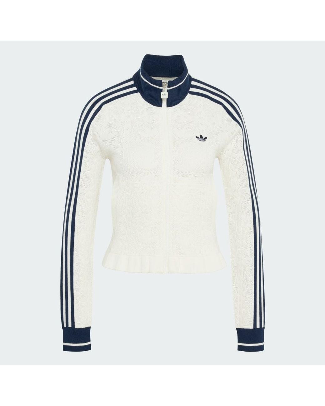 Adidas White Sweatshirt Adidas Sports Track Top Off/ Night