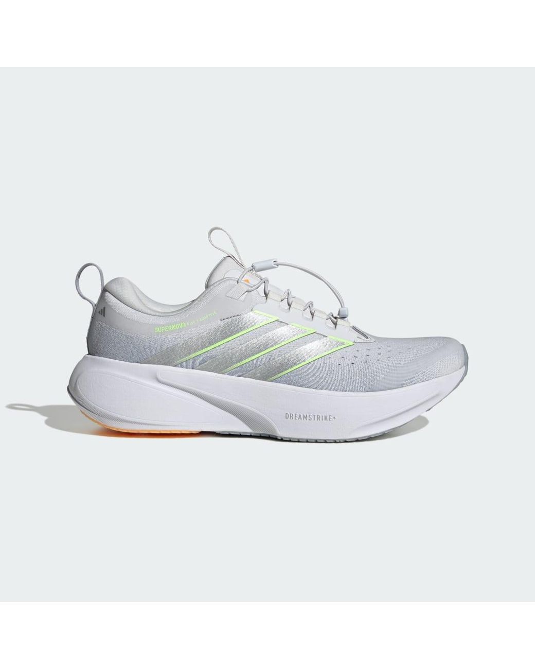 Adidas White Supernova Rise 3 Adaptive Running Shoes for men