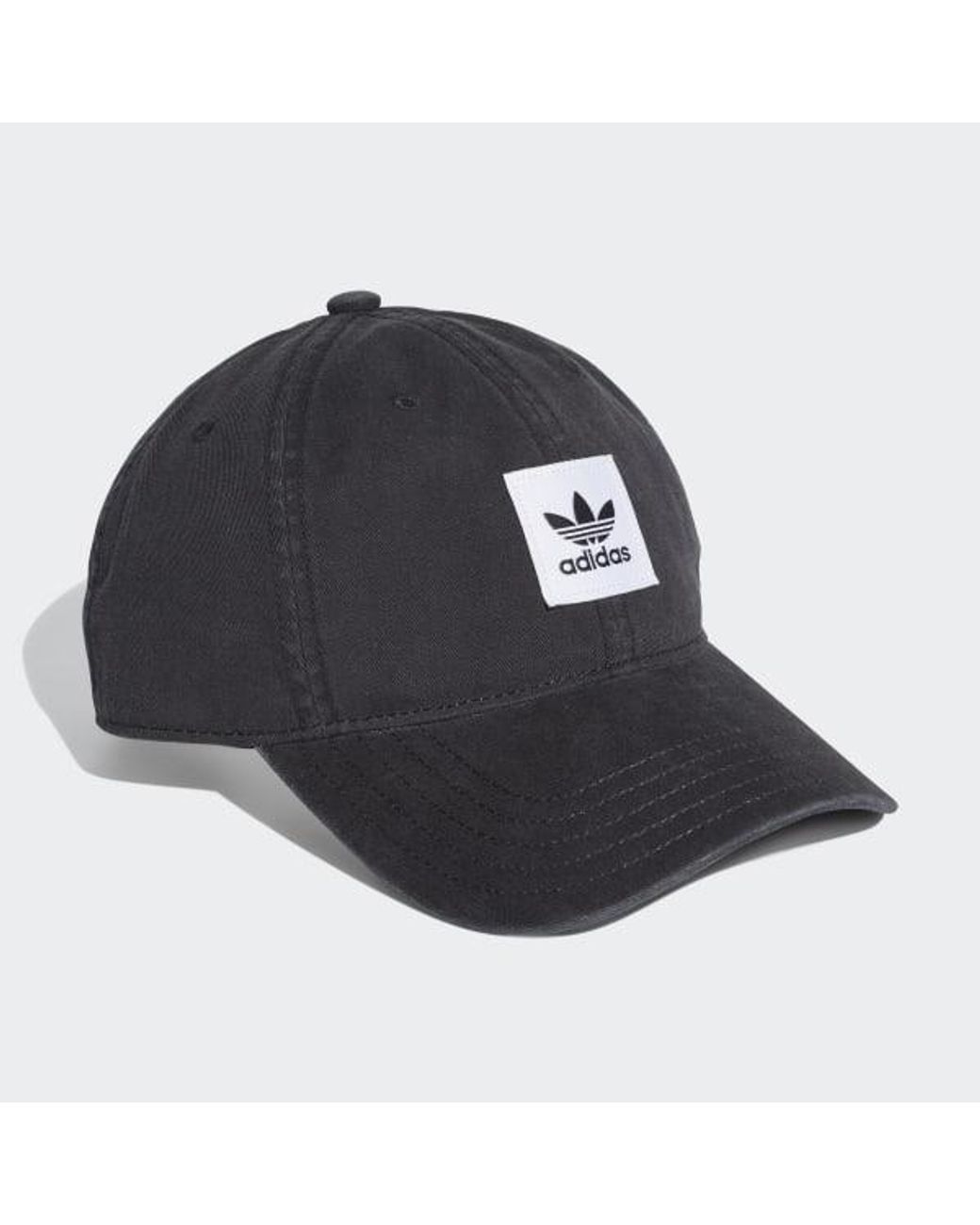 black adidas dad hat