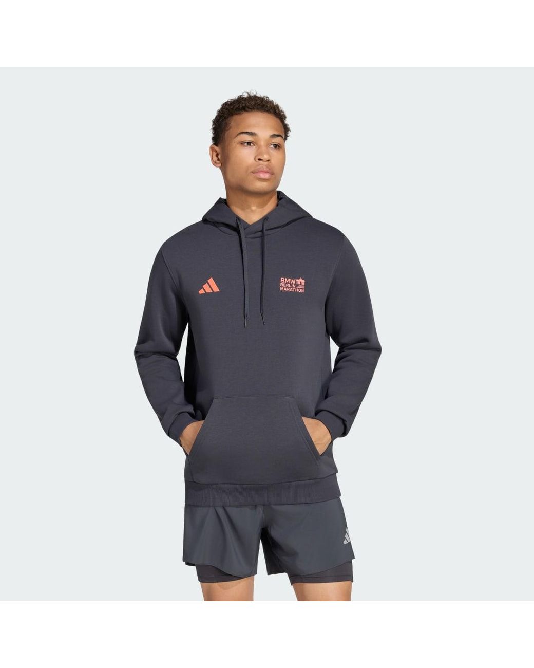 Adidas Blue Bmw Berlin Marathon 2026 Hoodie for men