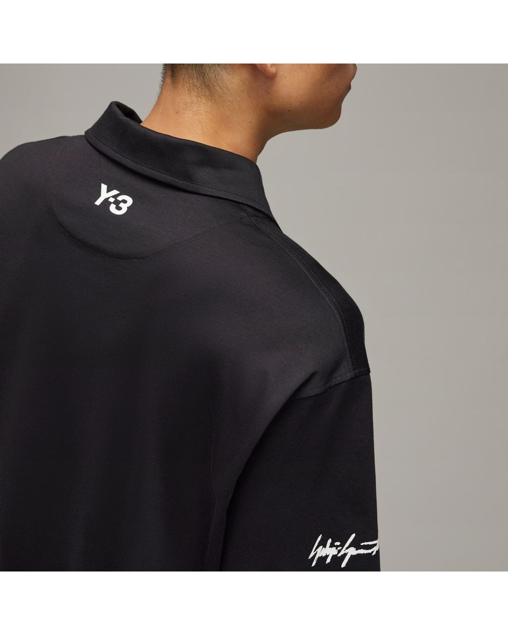 adidas Y-3 Real Madrid Travel Short Sleeve Polo Shirt in
