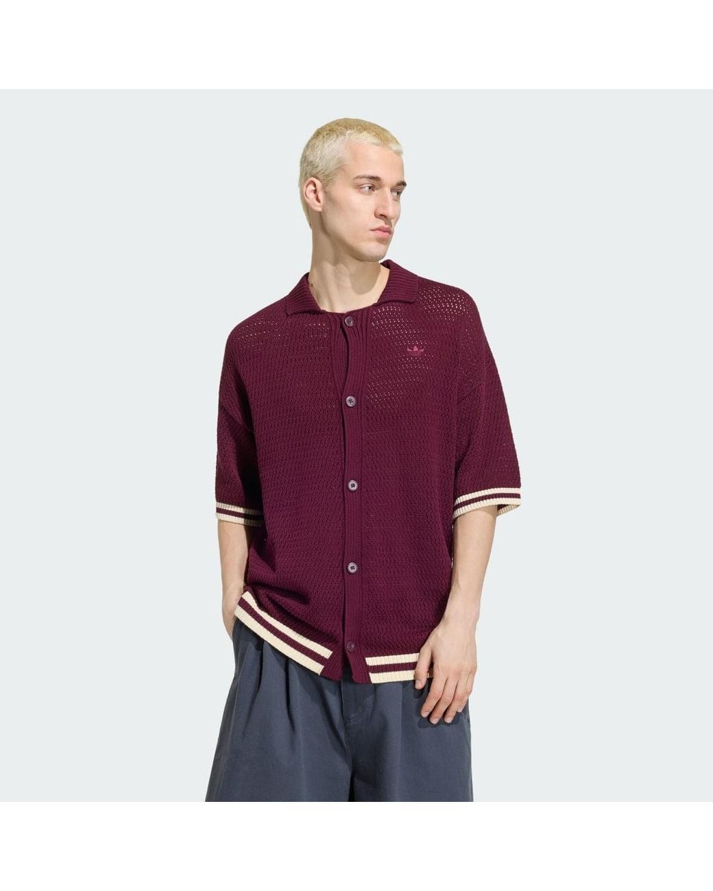 Adidas Purple Crochet Jersey for men