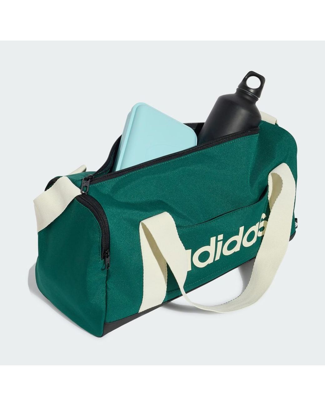 Adidas Green Linear Duffel Bag Extra Small