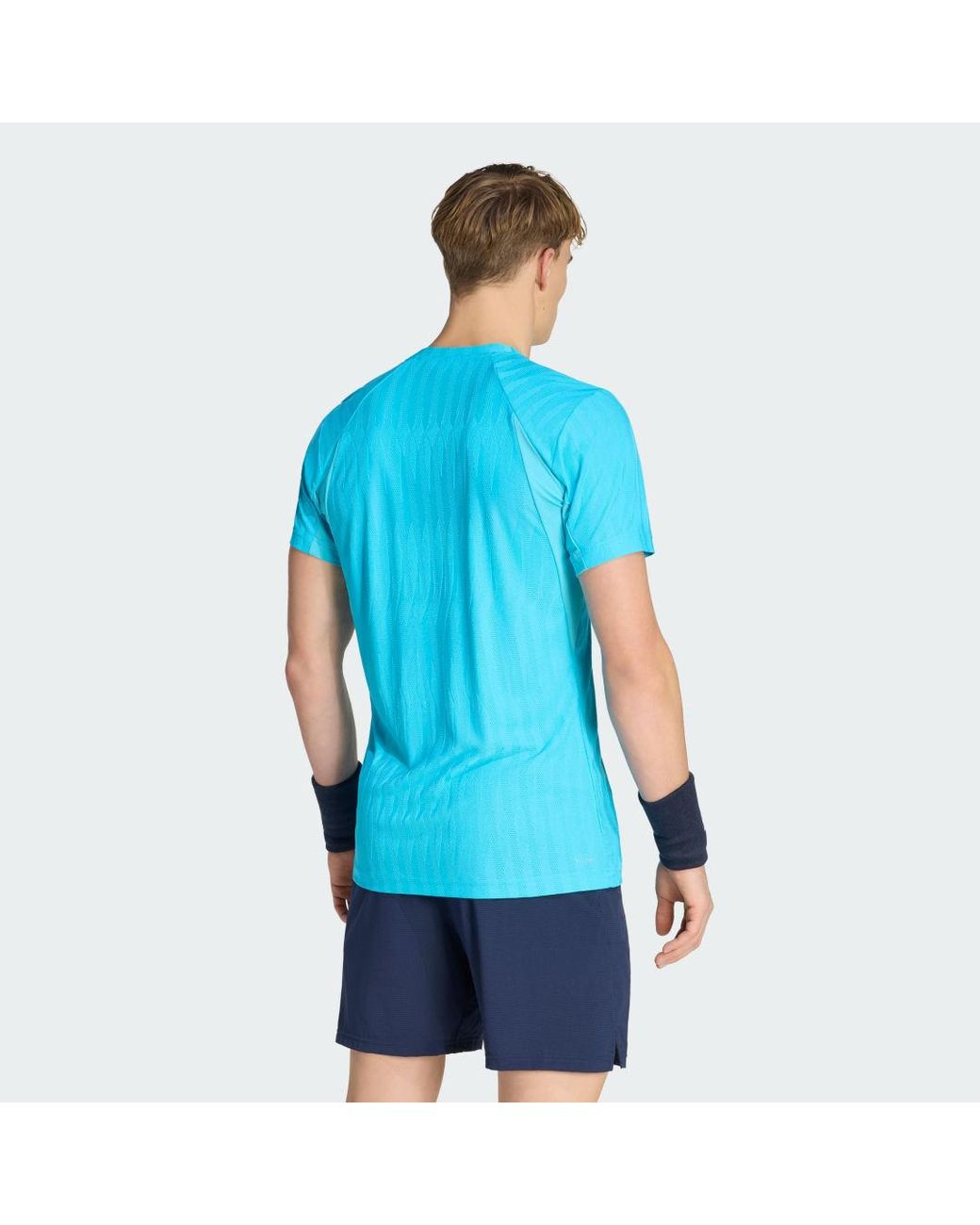 Adidas Blue Tennis Climacool+ Airchill Freelift T-Shirt for men