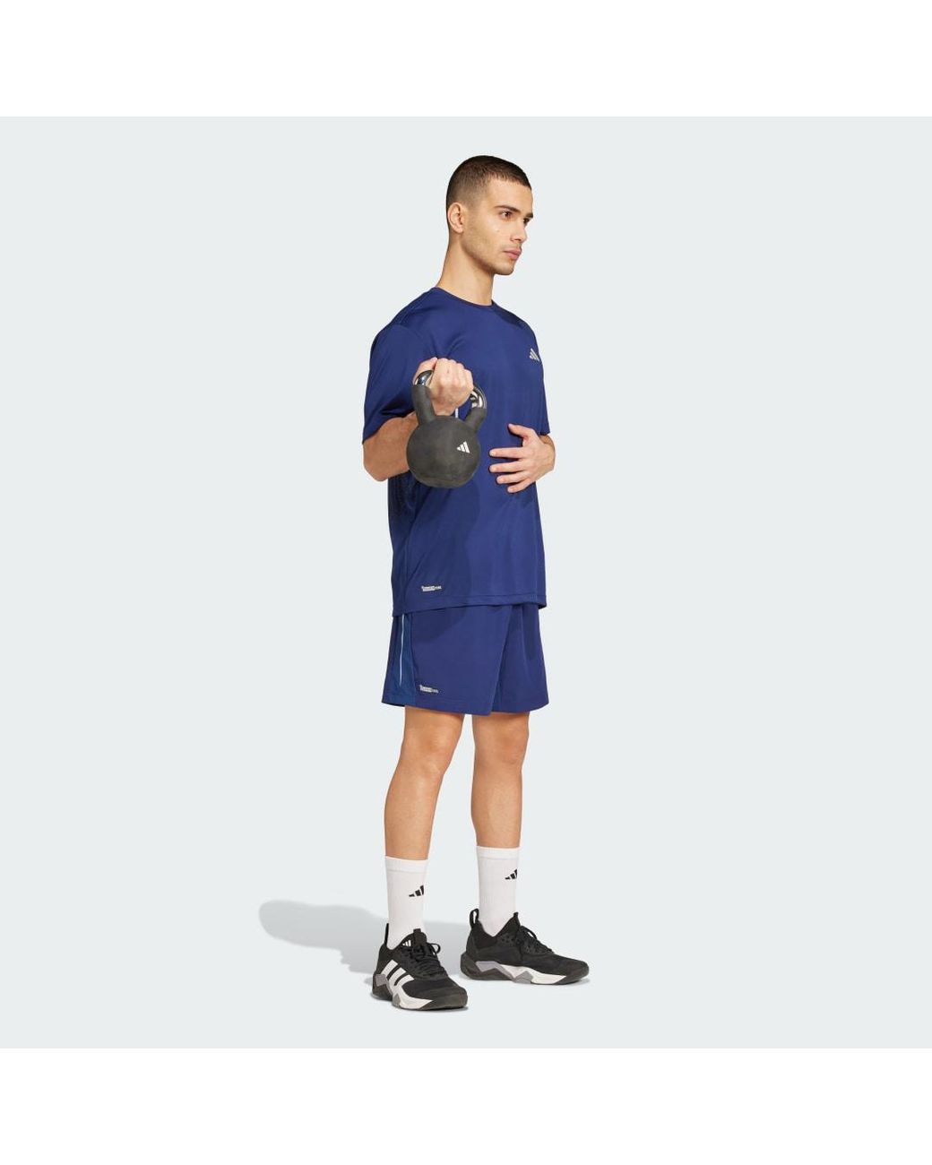 Adidas Blue Tech Apparel Shorts for men