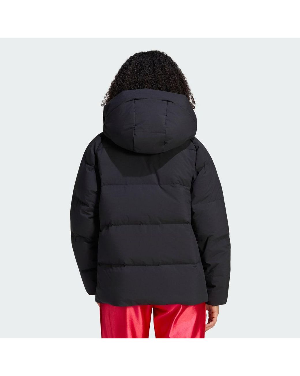 Adidas Black Helionic Down Puffer Hooded Jacket
